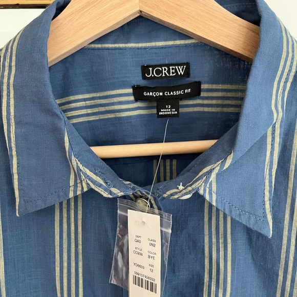NWT J. Crew Garçon Western Button Down Shirt Classic Fit - Picture 6 of 6
